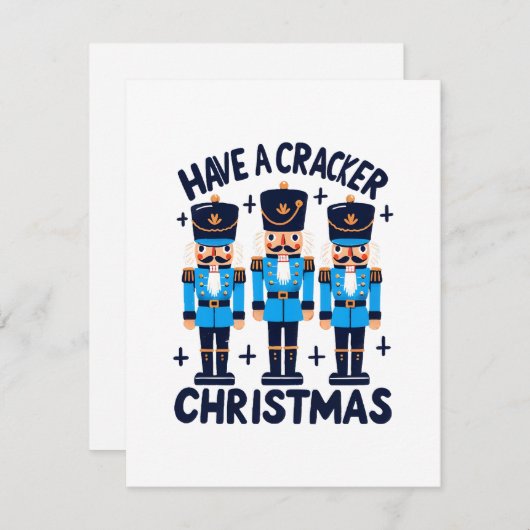 Neem een notenkraker kerst informatiekaartje (Voorkant / Achterkant)