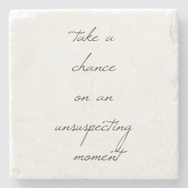 Neem een Onderzetter van de Steensteen van de Kans