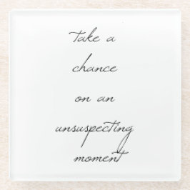 Neem een Onderzetter van het Glas van de Kans