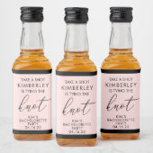 Neem een opgerold Bachelorette bedrukte mini Likeurfles Etiket (Flessen)