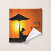 "Neem een pauze!" Bad Handdoek (Wasdoekje)