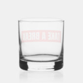 Neem een pauze Bold Red Rocks Glas (Achterkant)