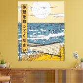 Neem een pauze canvas afdruk (Insitu (Woonkamer))