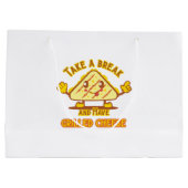 Neem een pauze en heb gegrilde kaas groot cadeauzakje (Achterkant)