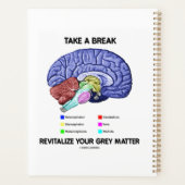 Neem een pauze om je grijze mattenbrein te herzien planner (Achterkant)