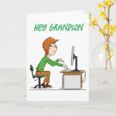 NEEM EEN PAUZE OP JE VERJAARDAG KLEINZOON KAART (Gele Bloem)