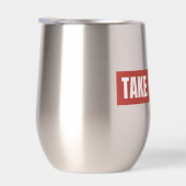 Neem een pauze Red Block Stemless Wine Tumbler (Rechts)