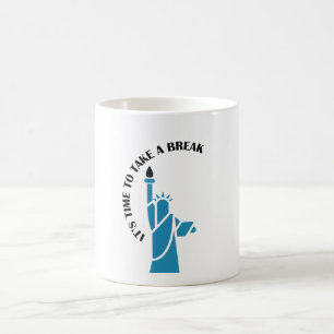 Neem een pauze verfrissend cool en leuk gevuld ont koffiemok