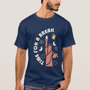 Neem een pauze verfrissend cool en leuk gevuld ont t-shirt