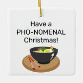Neem een PHO-NOMENAL Kerstmis Keramisch Ornament (Voorkant)