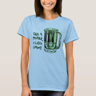 Neem een pitcher die langer duurt t-shirt