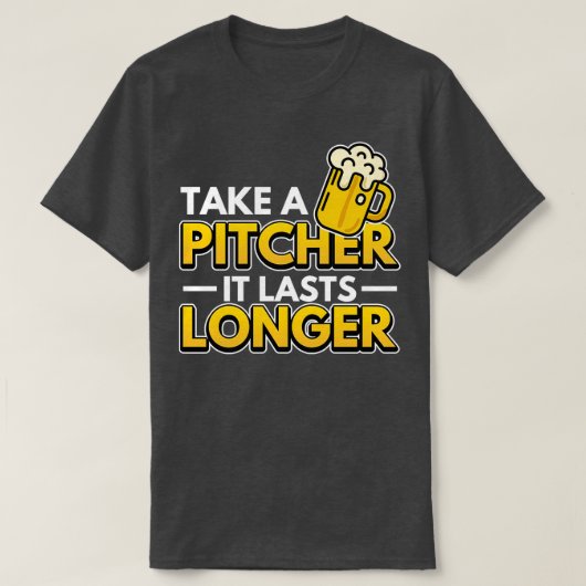 Neem een pitcher het verlengde Bartender cadeaus 2 T-shirt (Design voorkant)