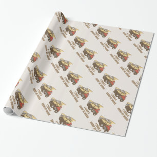 Neem een pomp op het werk cadeaupapier