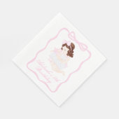 Neem een pop verjaardag Preppy Grandmillennial Servet (Hoek)