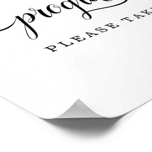 Neem een programmanaam poster (Hoek)