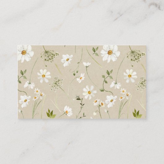 Neem een recept mee Rustic Daisy Enclosure Kaart (Achterkant)