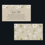 Neem een recept mee Rustic Daisy Enclosure Kaart<br><div class="desc">Een betekenisvol moment verpakt in eenvoud - deze rustieke daisy enclosure-kaart nodigt gasten uit om iets te schenken dat veel duurzamer is dan een in de winkel gekochte kaart: een gekoesterd recept. Ontworpen om naadloos te coördineren met de papieren suite van uw evenement, zet het de toon voor een bijeenkomst...</div>