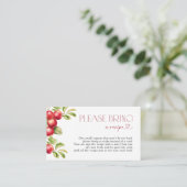 Neem een Recept Modern Apple Enclosure Kaart mee (Staand voorkant)