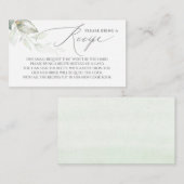 Neem een Recipe Greenery Vrijgezellenfeest mee Informatiekaartje (Voorkant / Achterkant)