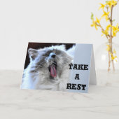 Neem een Rest, kaart (Gele Bloem)