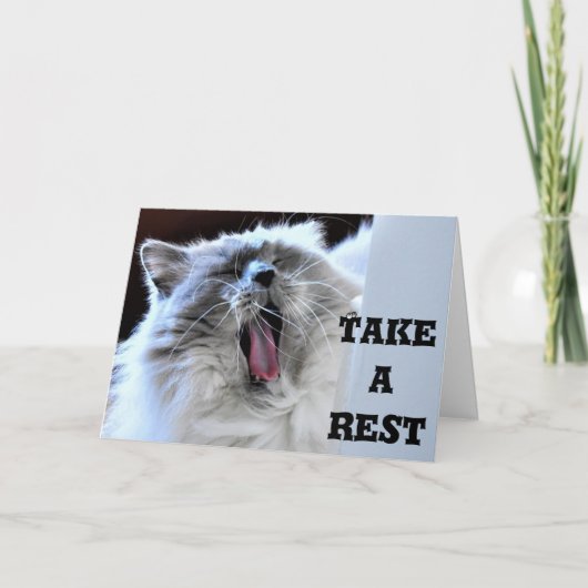 Neem een Rest, kaart (Voorkant)