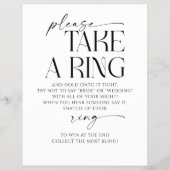 Neem een Ring Game Vrijgezellenfeest spel Flyer (Voorkant)