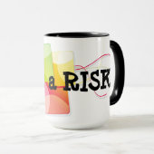 "Neem een RISICO Mok" Mok (Voorkant rechts)