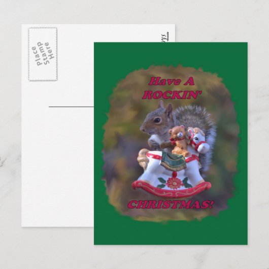Neem een Rockin' Christmas briefkaart (Voorkant / Achterkant)