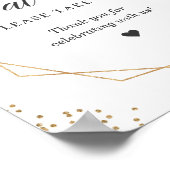 Neem een rode groene Poinsettia Floral Poster (Hoek)