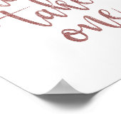 Neem één Roos gouden weddenschappen mee Poster (Hoek)