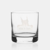 Neem een schot grappig eekhoorn gezicht  whisky glas (Voorkant)