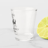 Neem een schot we bonden de knoop gepersonaliseerd shot glas (Rechts)
