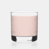 Neem een schot we gebonden de knoop Blush Roze Bru Whisky Glas (Rechts)