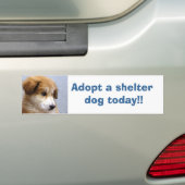 Neem een schuilhond aan bumpersticker (Op auto)