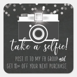 Neem een Selfie Customer Loyalty Sticker