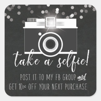 Neem een Selfie Customer Loyalty Sticker