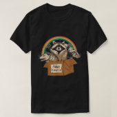 Neem een Shirt met een straatkat, Funny Opossum Ra (Design voorkant)