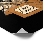 Neem een Shirt met een straatkat, Funny Opossum Ra Poster (Hoek)