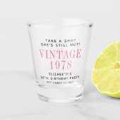 Neem een Shot 50th Birthday Party Favor Shot Glas (Voorkant)