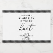 Neem een Shot Bachelorette Custom Mini Likeurfles Etiket (Enkel label)