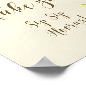 neem een shot en neem je plaats huwelijksbord poster (Hoek)