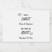 Neem een shot Verloving Koppel Die Trouwt Likeurfles Etiket (Enkel label)