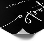 Neem een shot + Vind je plek | Minimalistische bru Poster (Hoek)