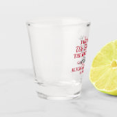 Neem een shot, we zijn getrouwd shot glas (Links)