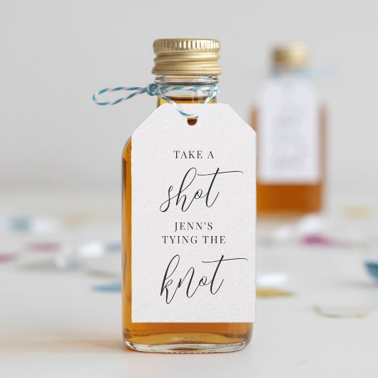 Neem een Shot, Zij Krijgt een Ring Bachelorette Cadeaulabel