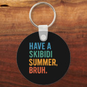 Neem een Skibidi zomerborstel Sleutelhanger (Voorkant)