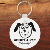 Neem een sleutelhanger met een schattige cartoon. (Voorkant)