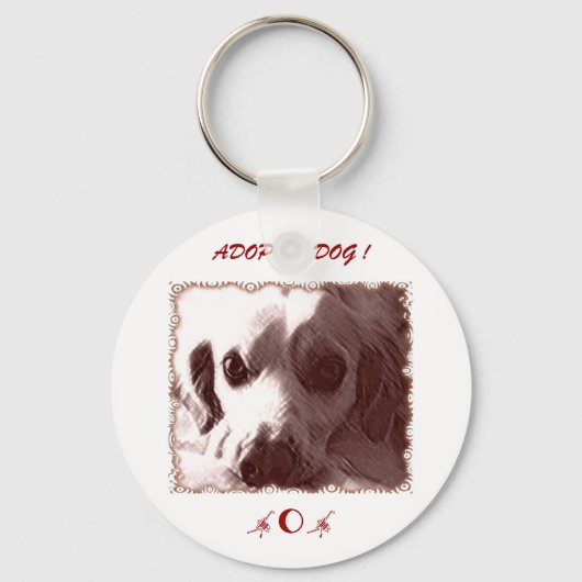 Neem een Sleutelhanger van de Dog aan (Voorkant)