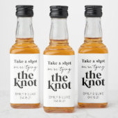 Neem een slokje dat we de Knot Wedding Favor vastb Likeurfles Etiket (Flessen)