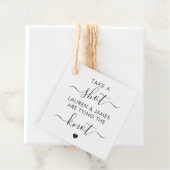 Neem een slokje dat ze de Knot Wedding aan het bin Bedankjes Labels (In situ)